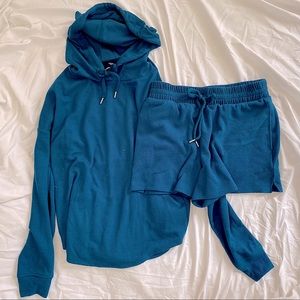 Victoria’s Secret Glow Waffle Hoodie/Short Set